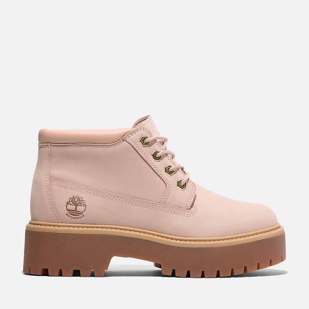 Timberland Stone Street Mid LC Chukka Pink Juniors Size‎ 6.5 Boots TB0A6EJ9EKD